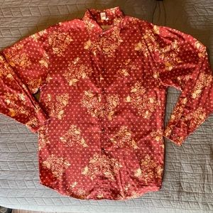 3/$15 EUC The Territory Ahead Men’s XL/T long sleeve cotton shirt LIKE NEW! Rust